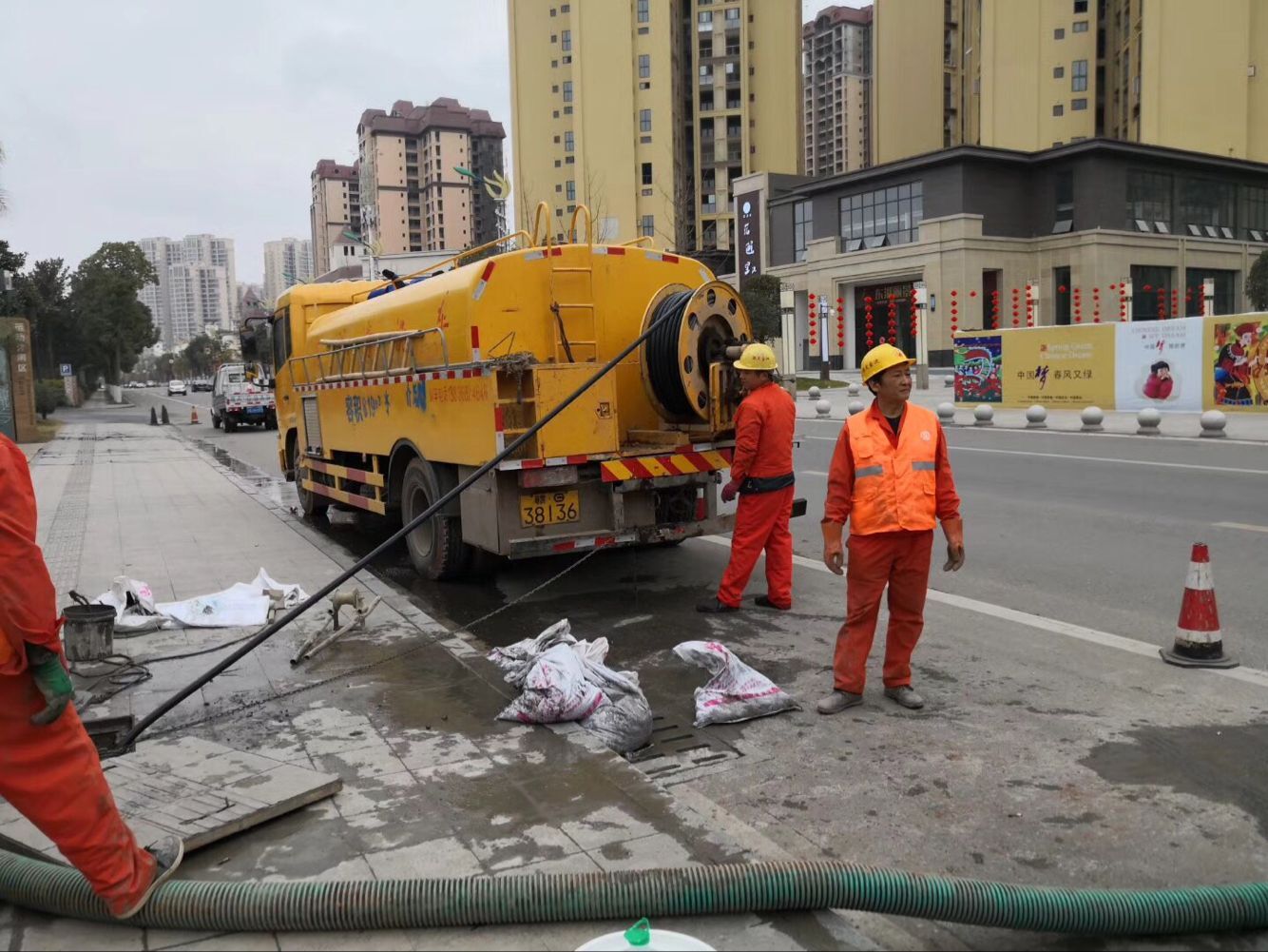 藁城排污管道清淤-管道清洗